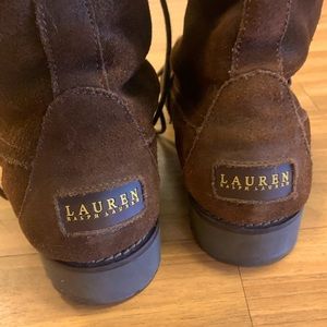 Brown Faux Fur Boots Size 10